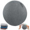 Homnova Sitzball Abdeckung, 55 cm / 65 cm / 75 cm Baumwolle + Leinen Schutz Yoga Ball Abdeckung Faltbar Sitzbälle Stoff Bezug Für Fitnessball Pilates Yogaball,Navy Blue,55cm