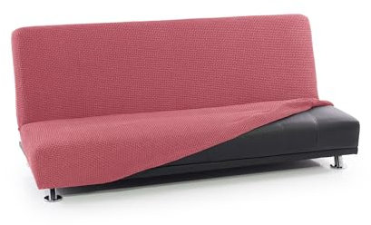 FAVERTI® Funda Sofá Cama Click Clack 3 Plazas de 160 a 200 cm | Modelo NOVELE | Fucsia Claro | Funda Super Elástica Ideal para Cualquier sofá Cama | Protector de Calidad Tejido Jacquard Tacto algodón