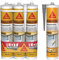 SIKA - Lot de 3 x Mastic acrylique - Réparation de fissures et joints pour fenêtres et murs - Intérieur & Extérieur - Blanc - 3x300ml + 1x 300ml Gris