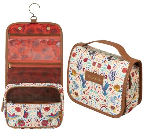 Grupo Erik Kosmetiktasche Klein Frida Kahlo - Vielfältige Kulturtasche Damen - Wasserdichter Kulturbeutel Herren - Praktische Waschtasche Damen