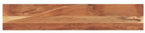 vidaXL Tischplatte, Holzplatte Rechteckig, Massivholzplatte für Bartisch Beistelltisch Esstisch, Ersatztischplatte, 180x40x3,8cm Akazienholz