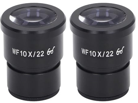 Microscope Eyepiece, EP10X22 Pair of Widefield 10X Microscope Eyepieces, Optical Biological Microscopes Lens Accessories