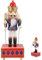 Cabilock 12 Inch Nutcracker Music Box, Wooden Drummer Nutcracker Soldier Figurines, Wind up Clockwork Christmas Music Box Handmade Nutcracker Christmas Decorations for Home Decor Ornaments
