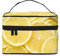 ESNAIUVCD Beauty case da viaggio con stampa di limoni, grande borsa per cosmetici, organizer da donna, Nero , Taglia unica, Beauty Case