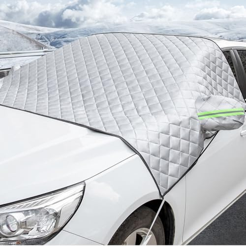 Ninisup Auto Windschutzscheiben Abdeckung für VW Golf Plus 2004-2014,Scheibenabdeckung Winter Frostabdeckung Frontscheibenabdeckung 9 Magnetische Dick Schutzabdeckung Schnee
