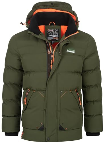 Geographical Norway Herren Winter Jacke warm gefüttert Parka Steppjacke Outdoor gesteppt