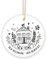 Gosknor New Home Ornament 2025, Ceramic New House Ornament, First Apartment Housewarming Hanging Gifts, White House Warming Tree Gifts, Best Homeowner New Beginning New Memories Gift