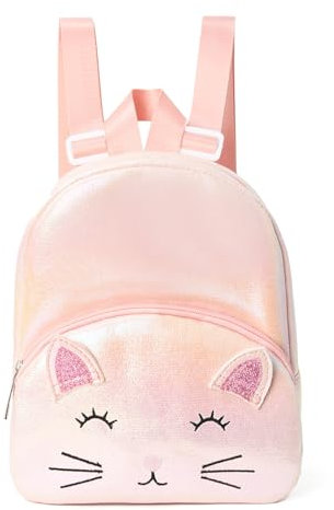 FOSDICK Kindergartenrucksack Mädchen, Kinderrucksack Mädchen, Mini Rucksack Kinder mit Verstellbare Gurte, Rucksack Kindergarten, Personalisierte Kinder Rucksäcke Reißverschlüsse, Rosa, 23*19,5*10 cm