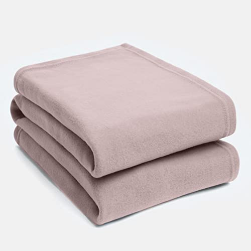 150cm Lightweight Yoga Fleece Blanket (Dusty Rose)