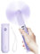 JISULIFE Handheld Fan with 4500 mAh Powerbank Max 37 Hours Runtime, Personal Portable Fan Pocket USB Powered Folding and Mini Rechargeable Quiet -Purple