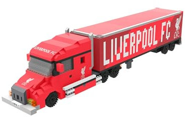 FOCO Offizielles Lizenzprodukt BRXLZ-Steine 3D-Fußball-LKW BAU-Set (Liverpool FC)