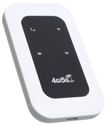 Enrutador Móvil, 4G 5G LTE 5G Hotspot 300Mbps Módem hasta 10 Dispositivos con SIM Slot para Autocaravana de Autocaravana, Enchufe y Dispositivo de Juego para Viajes, Viaje de