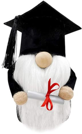 MUCKLILY 2 Stck. Graduation GNOME Doll Weicher für Abschlussfeier Abschlussfeier Dekoration Abschlussgeschenk für Lehrer und Schulanfänger Handgemacht und Farbenfroh