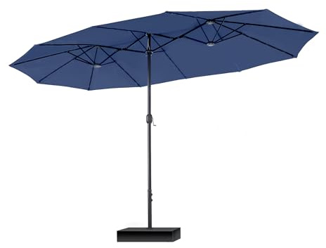 PHI VILLA Parasol de balcon rectangulaire 450 x 270 cm avec support