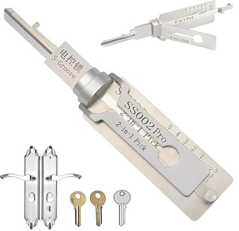 Teegxddy 1 Pezzi SS002 - Utensili per sblocco porta, per fabbri, strumenti di blocco