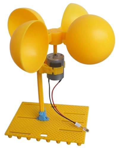 Generatore eolico fai-da-te - Apprendimento divertente e compatto, display a LED, progetto scientifico STEM | Kit pratico per modello di energia rinnovabile, pratico strumento didattico per balcone da