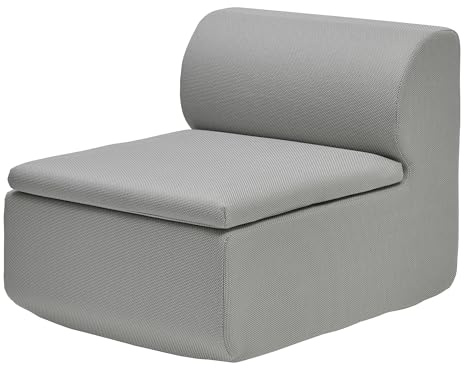 blomus 1-Sitzer Modul GROVA | Outdoor Loungemodul | Gartenmöbel Sofa Element | Farbe Zinc | wetterfest | UV-beständig | Terrasse | Balkon | kombinierbar