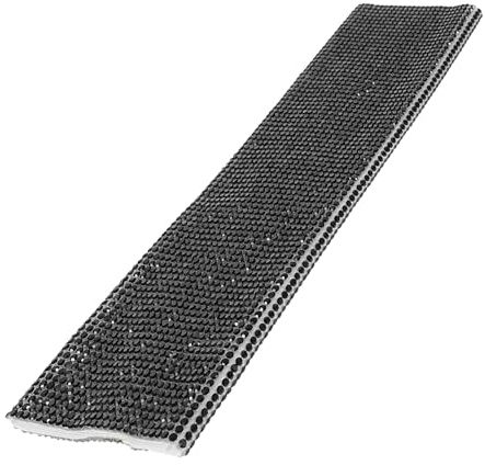 CORHAD Custodia per Microfono Rivestimento in Strass Nero Design Creativo e Delicato Adatta a Manico Microfono Grip Confortevole e Stile Unico