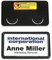 Durable Namensschild Clip-Card (mit Magnet, 40 x 75 mm) Packung à 25 Stück, schwarz, 812901