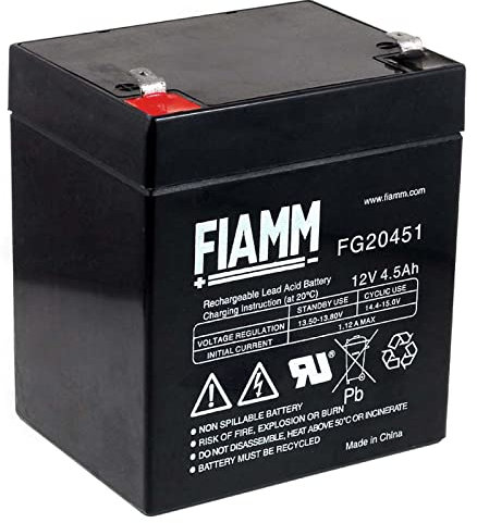 FIAMM Batterie de Remplacement APC Back-UPS BF350-RS, 12V, Lead-Acid [ Batterie au Plomb ]