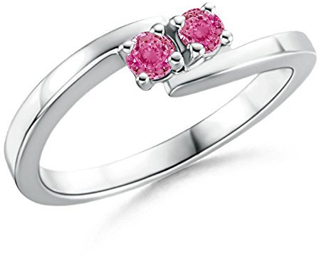 RS JEWELS Argent 925/1000 Argent sterling Saphir rose