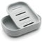 UVIVIU Plastic Soap Dish with Drainage,Soap Dishes Holder for Bathroom Shower，Keep Soap Dry and Easy Cleaning (Grey blue)