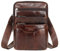 Xieben Umhängetasche aus Leder Schulter Crossbody Reisetasche für Herren Frauen Handyhalter Holster Geschäft Reise Pack Brieftasche Gürteltasche Bauchtasche Sling Brusttasche Kaffee