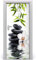 Türaufkleber 3D Wandbild Türposter Pvc Abnehmbar Selbstklebend Türtapete Orchidee Und Steine Wasserdichte Wallpaper Wandwandaufkleber Haus Dekoration 90X200Cm