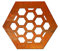 FIREND HEXAGON - Placa decorativa para leña (acero corten)