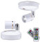 NIDONE Luci spot wireless a LED Lampada a batteria a batteria lampada girevole per visualizzazione immagine 2pcs