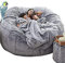 BELOF Giant Bean Bag Sofa Bed Beanbag Chair Cover Weiches Plüschmaterial Geeignet für Schlafzimmer, Wohnzimmer, Garten (ohne Füllstoff) (#3,150x75cm(6ft))