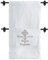 Tauftuch,Taufe Handtuch, Baby,Taufe Decke, mit Namen und Datum gestickt, Orthodoxes Kreuz (Glitzer Silber 140x70cm)