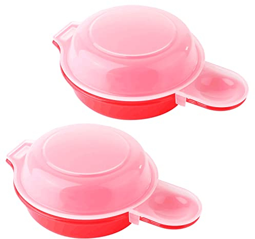 2pcs-Microwave Egg Cooker,Microwave Egg Maker,1 Minute Fast Egg Hamburg Omelet Maker Kitchen Cooking Tool