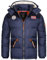 Geographical Norway Celian Men - Doudoune Homme Capuche - Chaude Matelassee Automne Hiver - Veste Manteau Chaud - Blouson Ski Coupe Vent Manches Longues Rembourrage - Parka Hommes (Marine M)