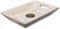 Diko.style® - Dekotablett Rechteckig Hholzschale Klein -24x15,5x4,5 cm- Holztablett dekoschale länglichc - orientalische deko boho- Holzbrett Deko - Dekotablett Holz - Weißes Lebensrad