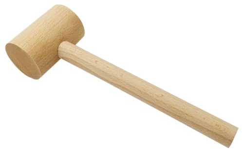 Kellegour 25cm Martello di Legno,Mazzuola in Legno,Mazzuolo di Legno,Martello da Legno,Falegname Falegname Martelli,per L'installazione di Vari Mobili in Legno,Parti in Legno,Gomma,Plastica