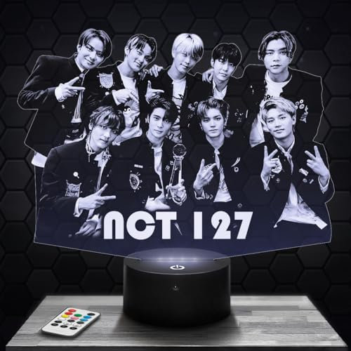 Lampe NCT 12 deko Zimmer Mädchen Lampe 3D NCT 12objekt k-pop Korea Koreanischer Pop Geschenk gedämpftes Licht Nachtlicht deko Büro. Eigenartig Geschenk Weihnachten Teenager