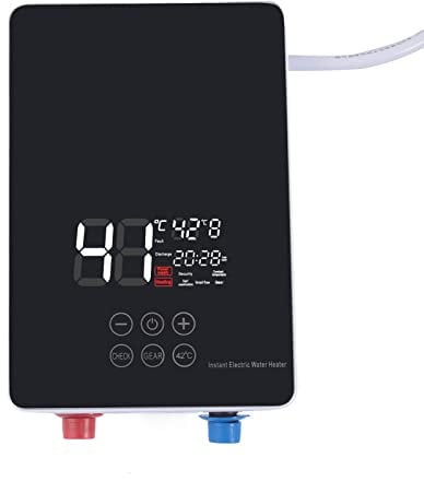 6000W Elektrische Warmwasserboiler Warmwasserspeicher Wassererhitzer Konstante Temperatur Wandmontage für Küche und Badezimmer aus rostfreiem Stahl IPX4 Wasserdicht