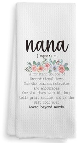 NOQL Oma Gifts Küchentücher und Geschirrtücher, Geschenke für Oma, Geschenke für Oma, Geschenke von Enkelkindern, Oma Geschenke, Trockentuch, Handtücher, Geschirrtücher für Badezimmer, Küche, 15,2 x