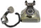 T Osuny Antikes Festnetz-Handy, Retro-Schreibtisch-Smartphone mit Großer Zifferntastatur, Reduziert Lärm, Gestresstes Smartphone für Home Lodge