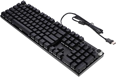 OSALADI Clavier De Jeu Rétroéclairé Touches USB pour Pc Clavier Bureau Électronique