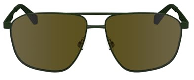 Calvin Klein Jeans Men's Sunglasses CKJ24202S - Khaki with Solid Brown Lens
