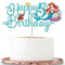 Mermaids 5th Birthday Cake Toppers - Mermaid & Cartoon Themed Decorations