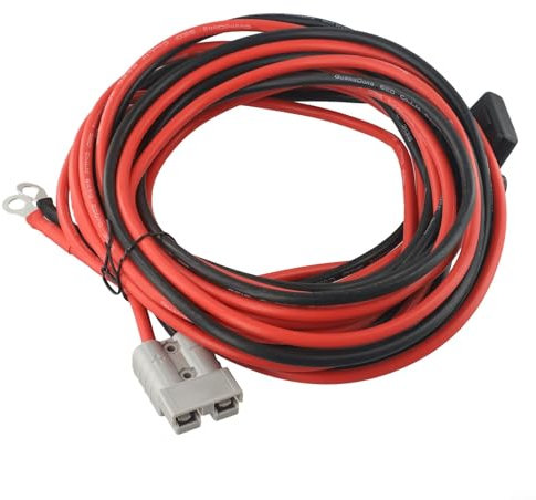Zoegneer Kit de câblage robuste 50 A 600 V à connexion rapide avec fusible 30A pour connecteur pour Anderson Câble de batterie Plug and Play Longueur (1 mètre)