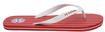 FC Bayern München I Flip-Flops I Badeschlappen I Essential I Unisex I Rot I 45/46