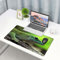 EYLOZS Großes Gaming-Mauspad mit genähten Kanten,mit rutschfeste Unterseite,Kochs Riesen-Taggecko (Phelsuma madagascariensis Kochi),Cooles Schreibtischpad für Tastatur und Maus,40x75 cm