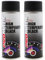 PROTOUCH 2x Promatic High Temperature Black Spray Paint, 400ml, 800C Heat Resistance, Fast Drying