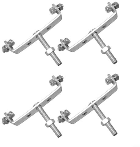 4PCS Bike Rear Rack Mount Adapter,U-Shaped Bicycle Rear Storage Bracket Connector,U-shaped Rear Bracket Adapter (U-shaped fullset)