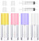 AOZUO 4 Stück Lipgloss Selber Machen,6ml Lipgloss Behälter mit 2 Plastikspritzen,Lipgloss Set Selber Machen Lippenbalsam Selber Machen Leere Tuben Zum Befüllen Transparente Lippenbalsam Flaschen