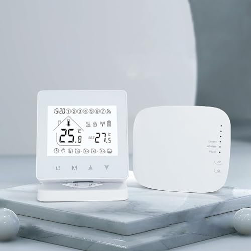 Smartes Thermostat, für Tuya Smart Wireless für RF433 Fußbodenheizung Wandkesselthermostate Temperaturregler (WLAN)